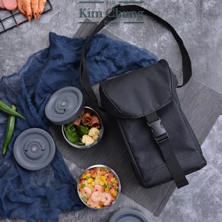 Bộ Hộp Cơm Giữ Nhiệt Easy Take Lunch Box Lock&Lock LHC8034 2000ml màu xám tuyệt đẹp - Hàng chính hãng