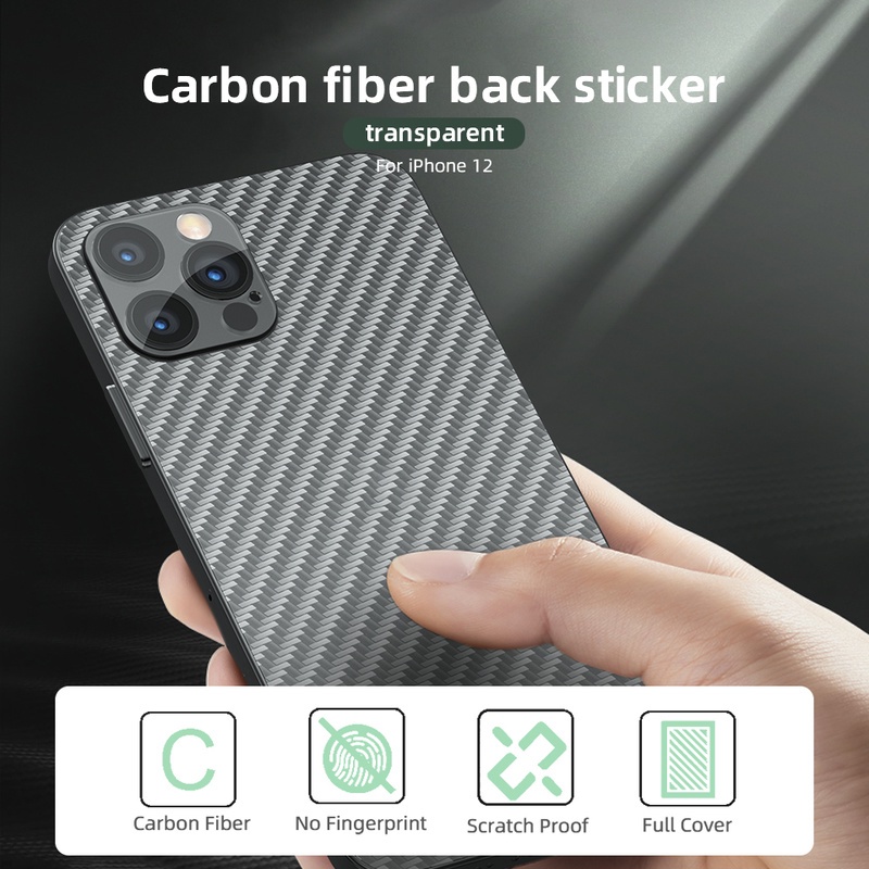 Set 2 miếng dán lưng điện thoại trong suốt dành cho Compatible For iPhone 13/13 Pro Max/13 Pro/13 Mini