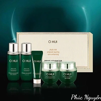 Bộ dưỡng da căng bóng Ohui Mini Xanh Prime - Hàn Quốc (5 sản phẩm)