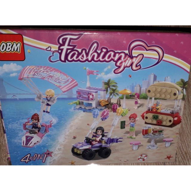 Lắp ráp 1 hộp Lego_Fashion Girl 66039 đi dã ngoại nhiều chi tiết bằng nhựa ABS rất đẹp