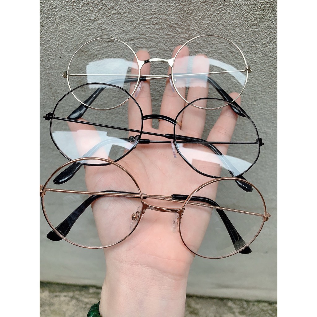 Kính Mắt Chụp Ảnh pilu không độ không hại mắt dành cho nam và nữ