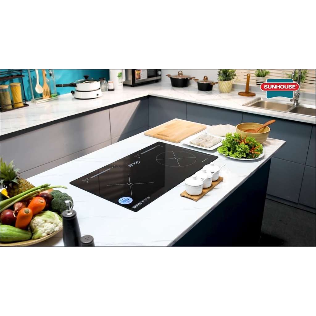 Bếp từ hồng ngoại lắp âm Sunhouse Mama MMB9200MIX, bếp 1 vùng nấu từ 1 vùng nấu hồng ngoại - Hàng trưng bày