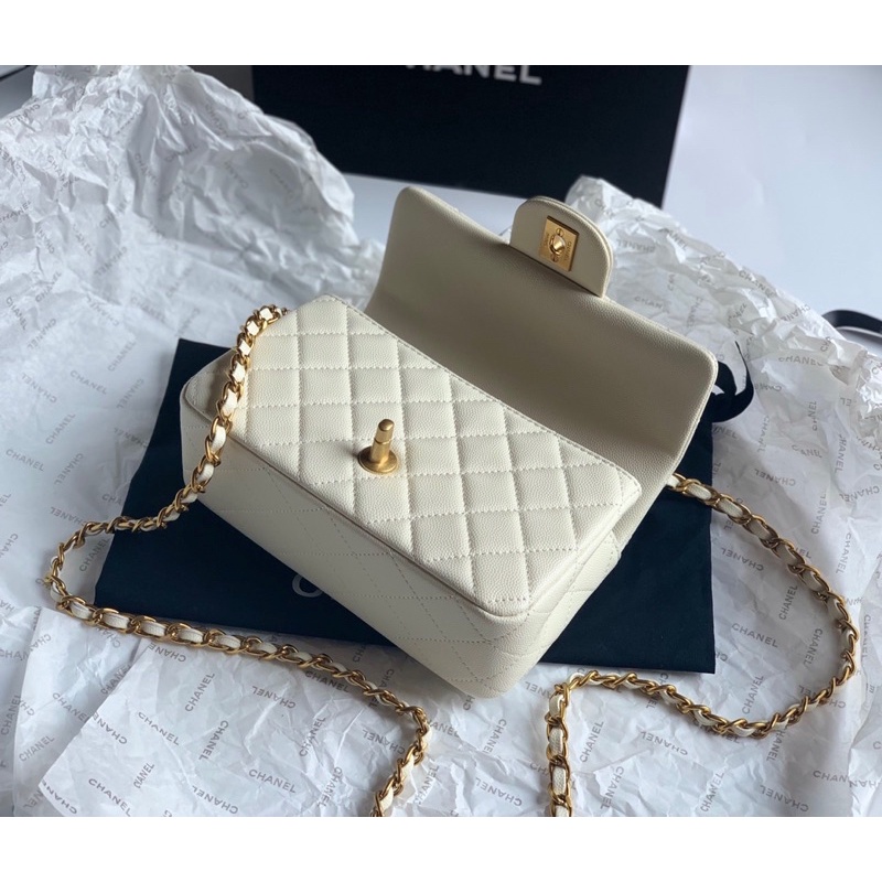 Túi xách nữ chất da thật Sz 20cm Fullbox nam châm bill đầy đủ