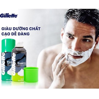 Bọt Cạo Râu Gillette Foamy Menthol Shaving Foam 175g - SHOP DIỆU HUYỀN