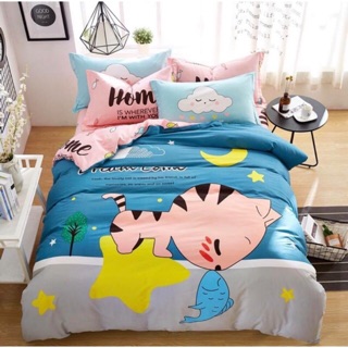 Bộ chăn ga gối cotton 100% nhập khẩu
