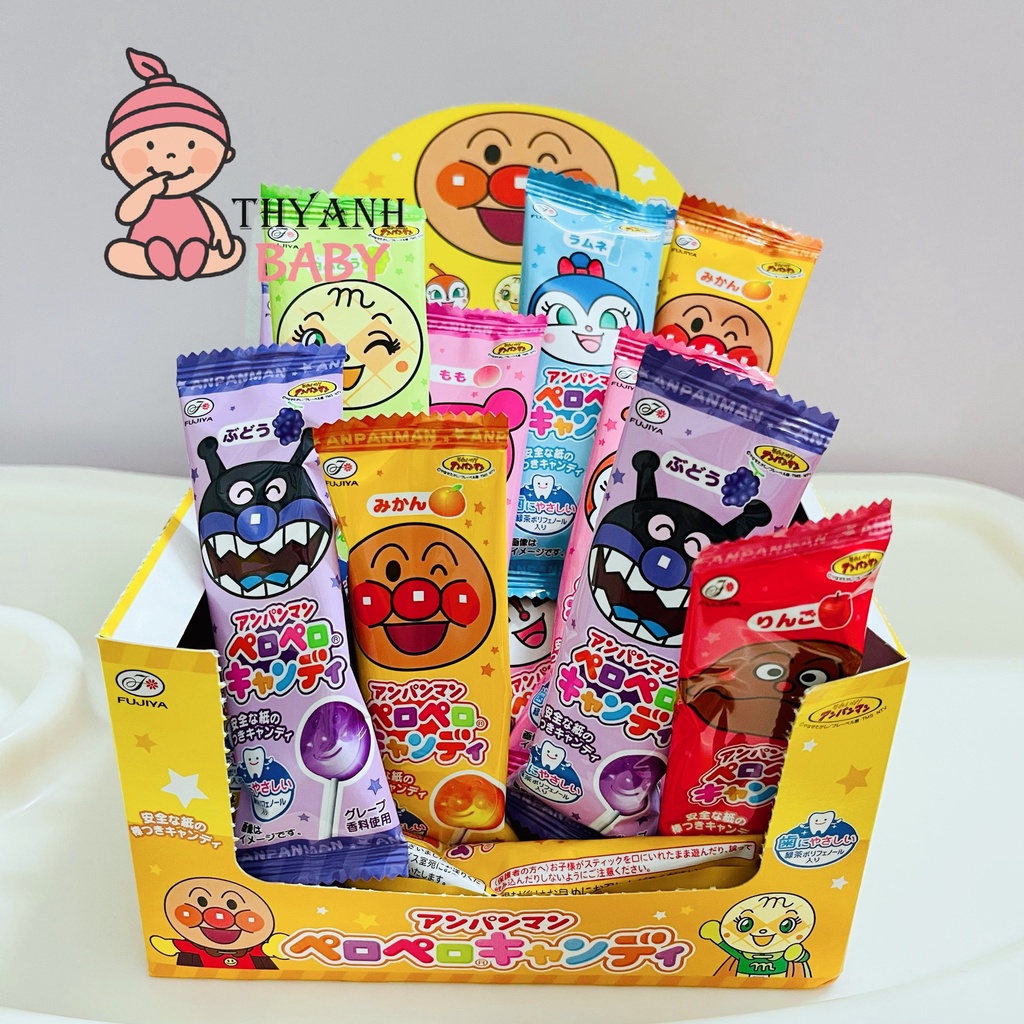 Kẹo mút hoạt hình chú hề Anpanman Nhật