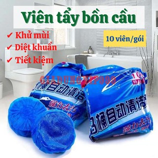 Viên tẩy bồn cầu khử mùi nhà vệ sinh toilet thả bồn cầu diệt khuẩn làm sạch hiệu quả tiện dụng giá rẻ