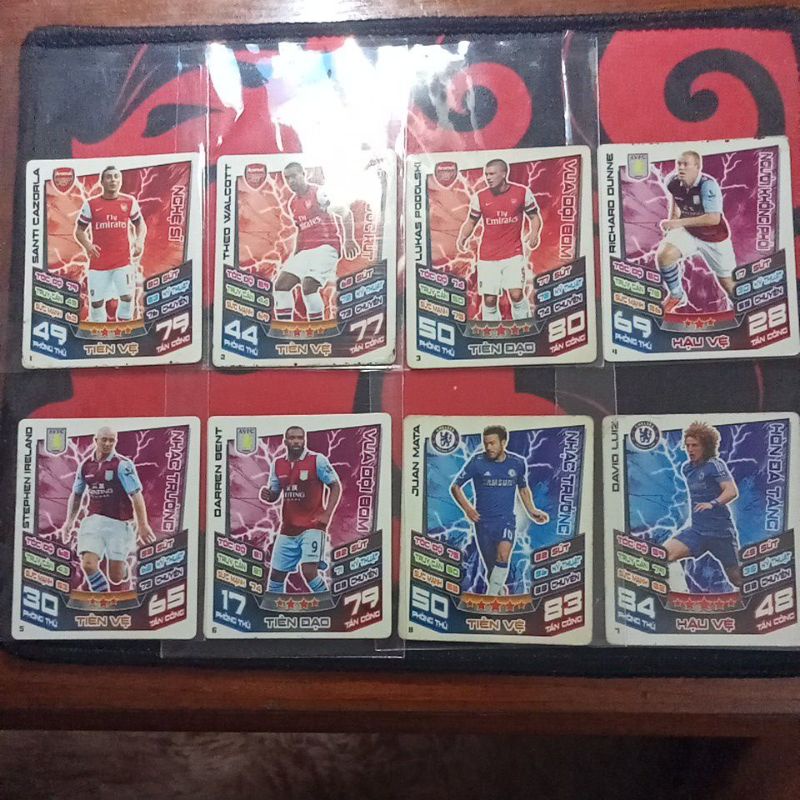 Thẻ Cầu Thủ Bóng Đá Poca Match Attax Mùa Giải 2012-2013 Cũ