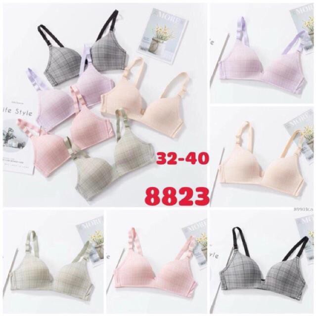 Áo Lót 8823 Kẻ Ô Hàng Mới Siêu Đẹp Siêu Mềm Mại-