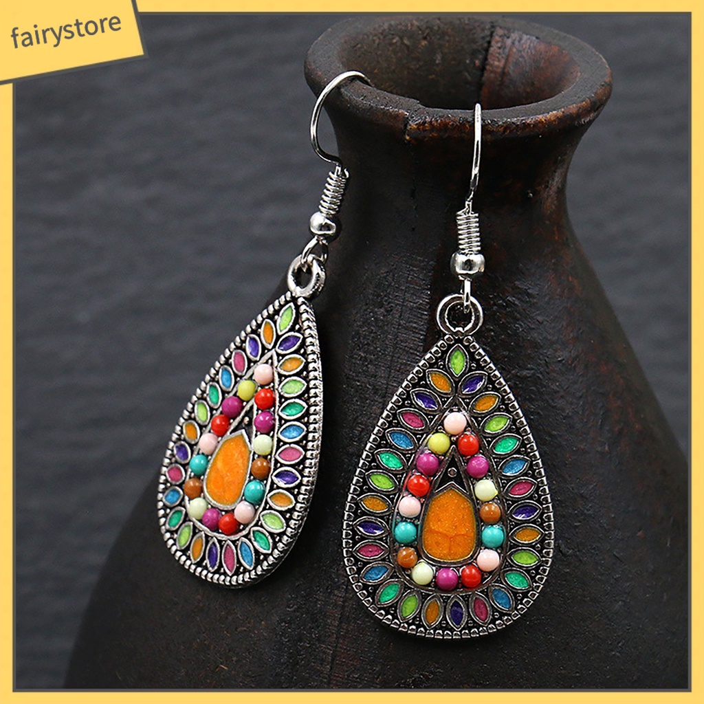Bông Tai Dáng Dài Phong Cách Bohemian Cổ Điển Thời Trang