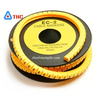 Vòng đánh số dây mạng cao su cat6 500Pcs từ 0 đến 9 , 10 hộp