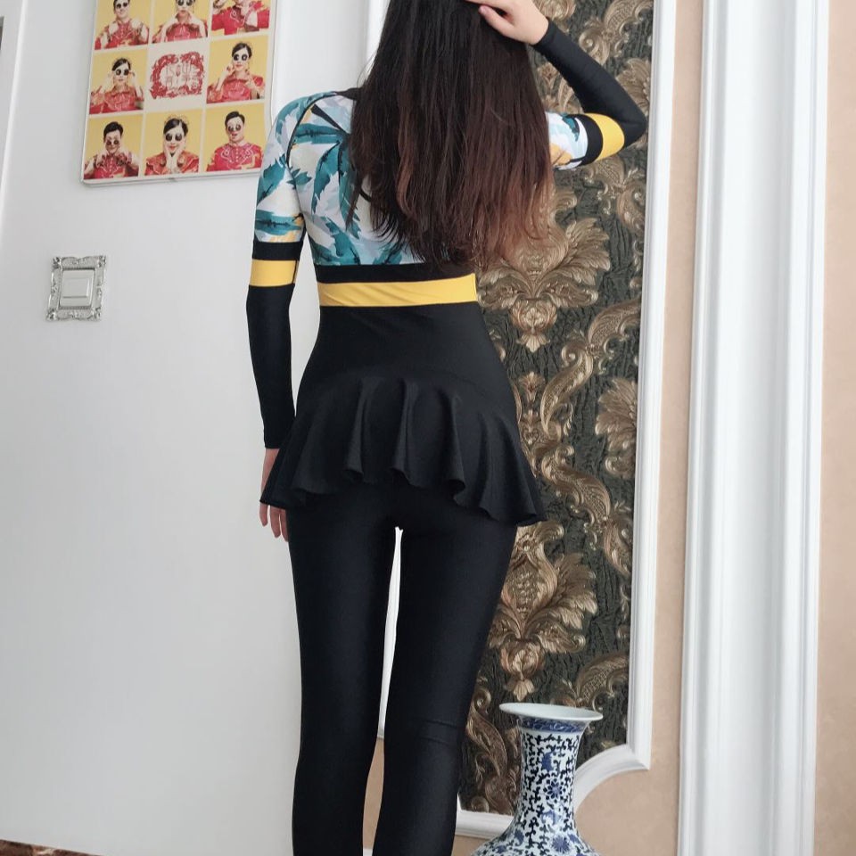 Đồ bơi▼☞Áo tắm nữ chống nắng tay dài dây kéo Hàn Quốc liền thân cỡ lớn đôi thấm nước Quần lặn nổi | BigBuy360 - bigbuy360.vn