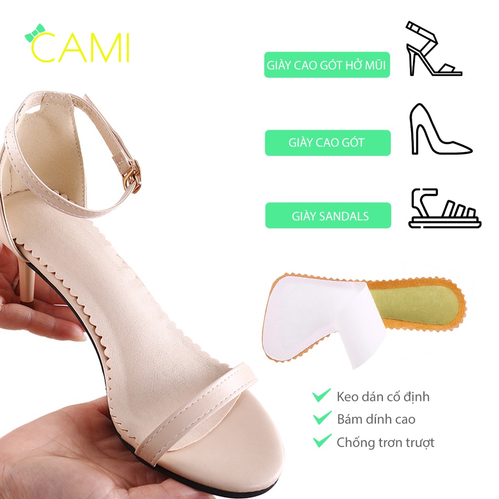 Lót giày sandal, cao gót thấm hút mồ hôi cực tốt, chống trượt, êm chân dành cho nữ - Cami - CMPK273