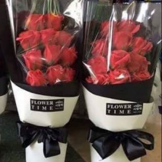 Bó hoa hồng sáp 11 bông ảnh thật