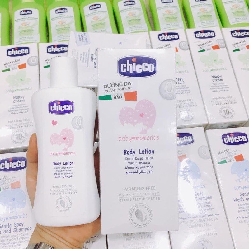 Sữa dưỡng thể Chicco Ý cho bé