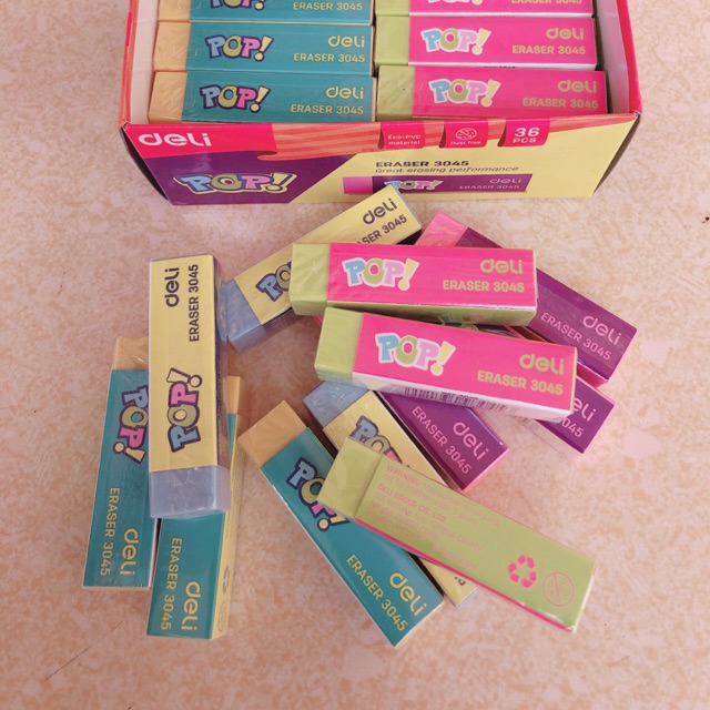 Tẩy Bút Chì Deli Hộp 36 chiếc