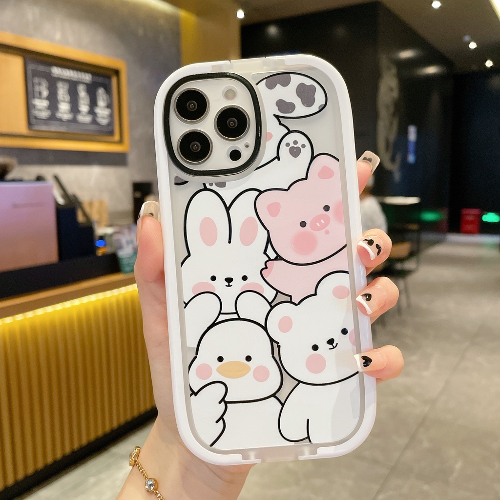 Ốp Điện Thoại Chống Sốc Hai Trong Một Hình Hoạt Hình Cho iPhone 7 plus X xs max xr Apple 11 pro max Graffiti 12 pro max 13 pro max
