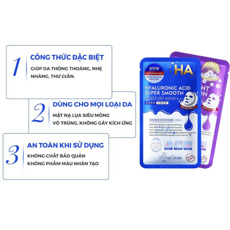 Mặt Nạ Dưỡng Ẩm HA Dưỡng Da Căng Bóng Láng Mịn