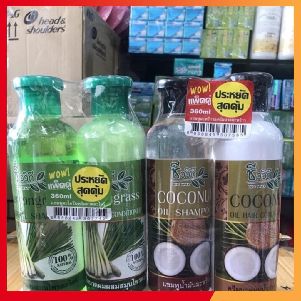 Cặp dầu gội làm từ tinh chất củ xả làm cho tóc hư tổn gẫy dụng trở lại siêu mượt và kích thích mọc tóc trở lại