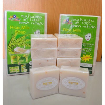 Xà Phòng  Cám Gạo Thái Lan Jam Rice Milk Soap