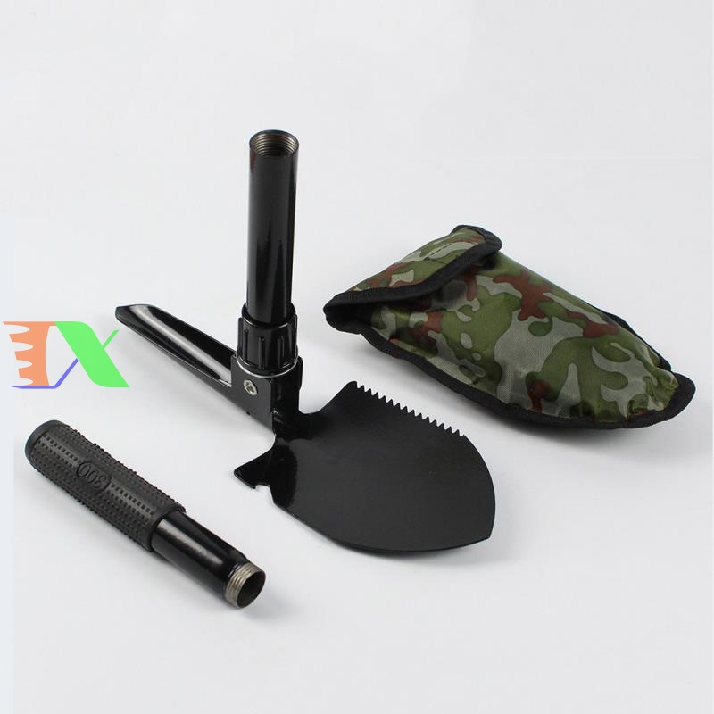 Bộ Cuốc Xẻng Quân Dụng Mini 5 In 1 Đa Năng Đi Phượt Làm Vườn Gấp Gọn Kèm Túi Đựng (PD3243)