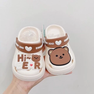 Dép sục gấu siêu xinh cho bé trai, bé gái