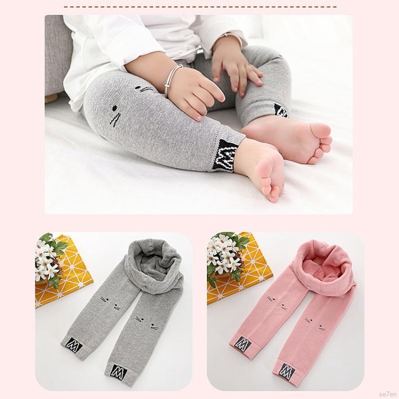 Quần legging dày giữ ấm bằng cotton cho bé gái