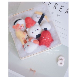 [SALE 50 TIỆC CHIA TAY BỘ KIT LEN CHỌC] Sushi gấu mập