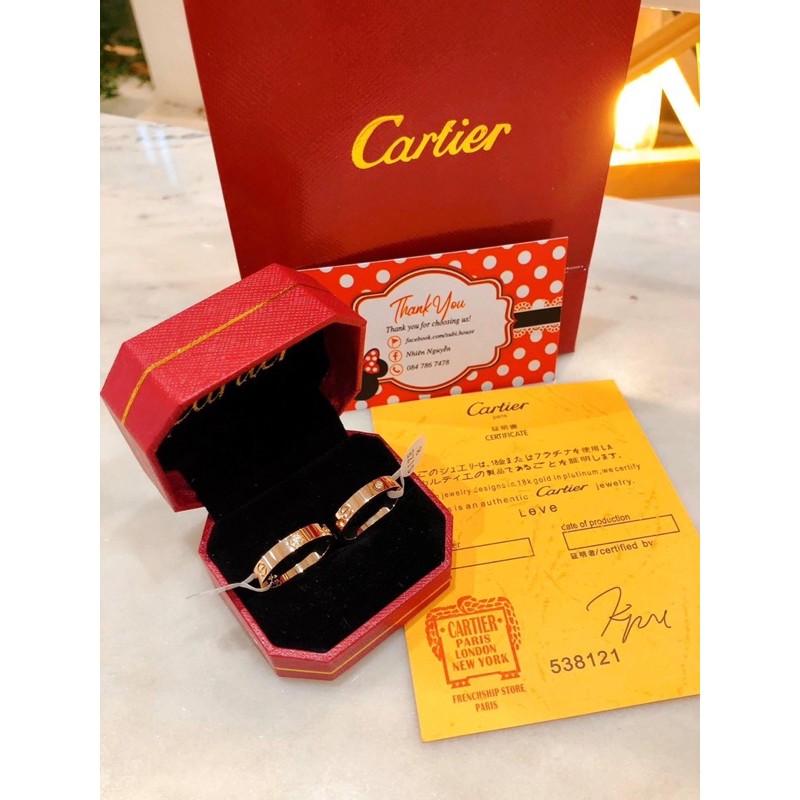[MUA 1 TẶNG 1 ] Nhẫn Cartier Love vĩnh cữu