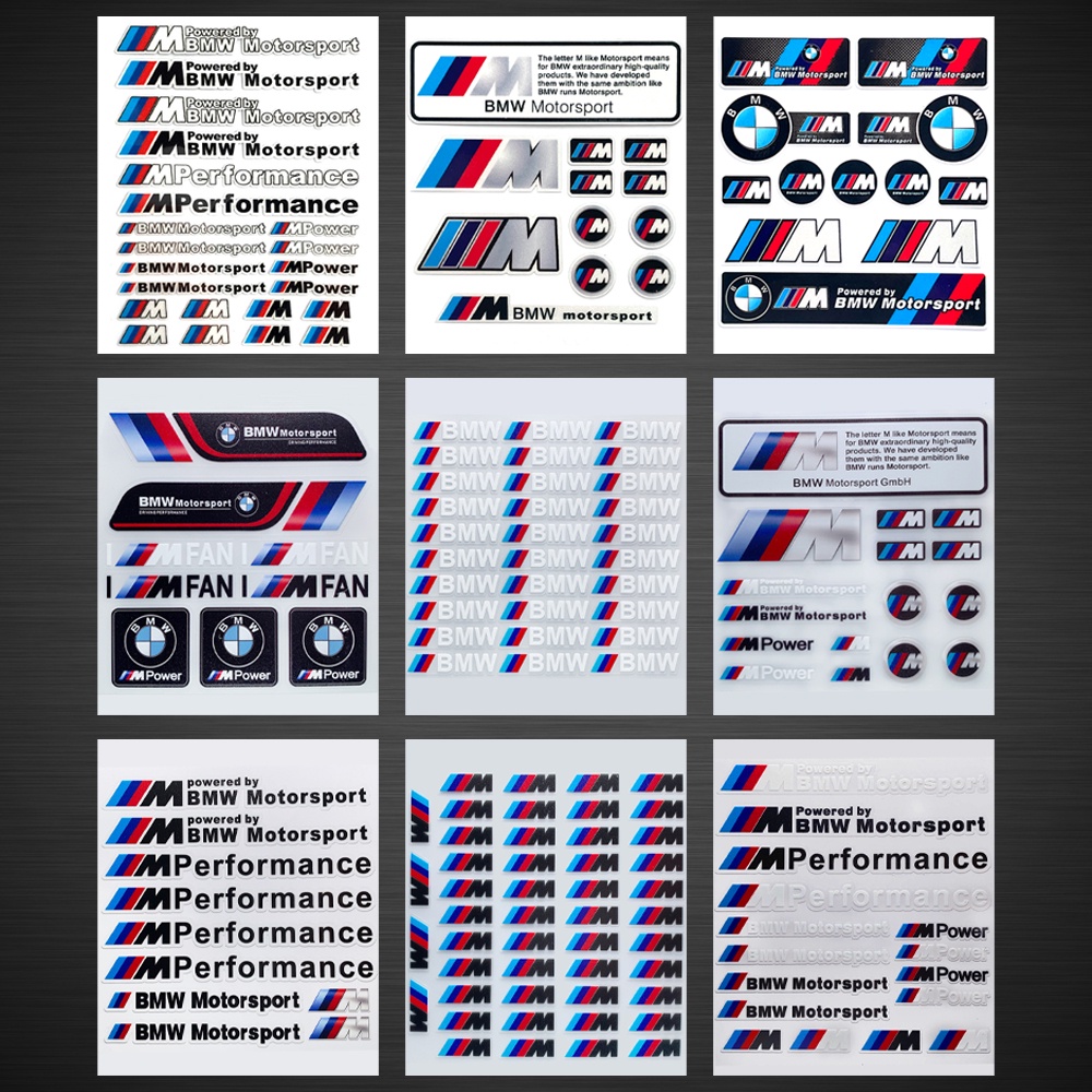 BMW Nhãn dán xe Decal huy hiệu  Hình dán đã sửa đổi