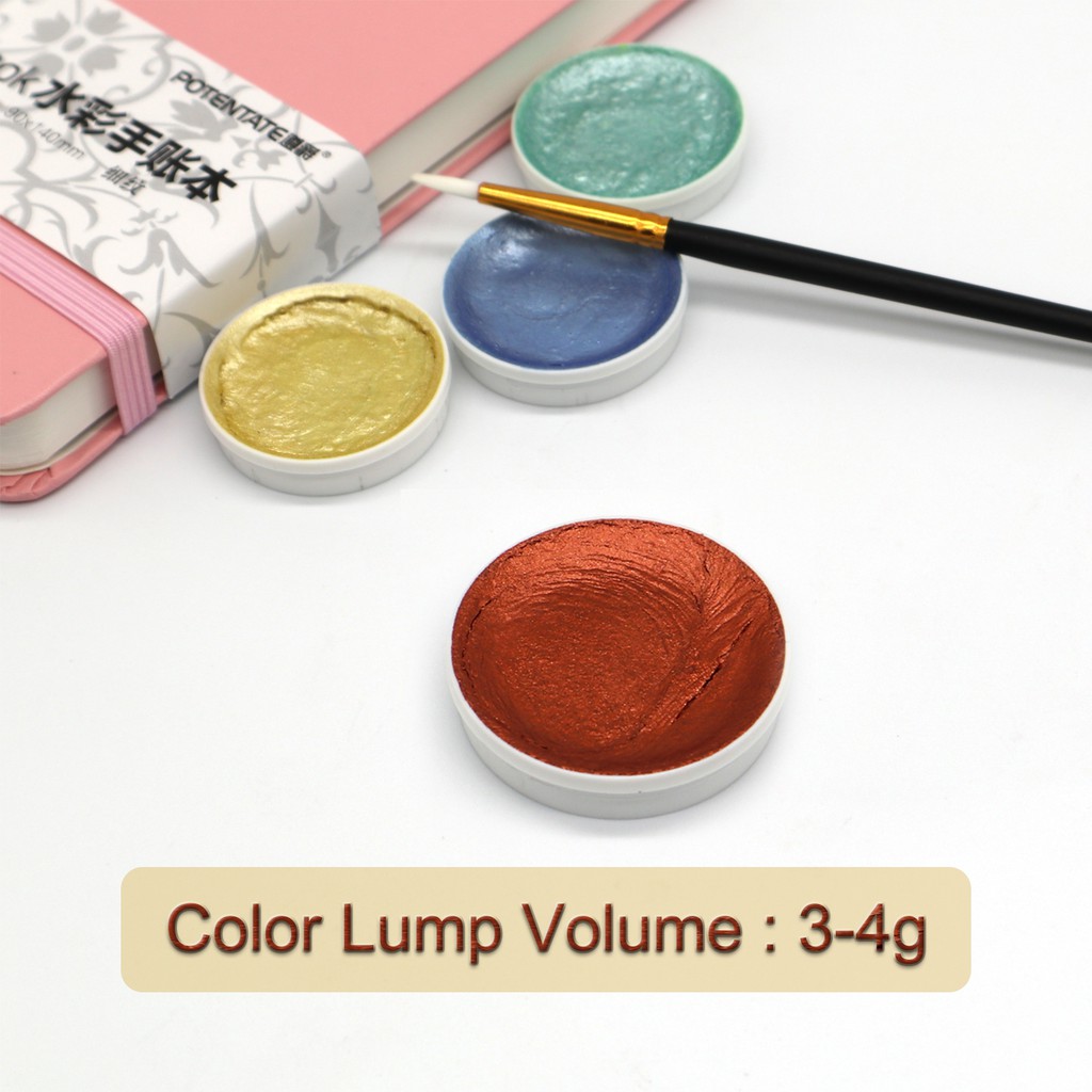Set 12 Màu Nước Kim Tuyến Lấp Lánh Ấn Tượng SeamiArt