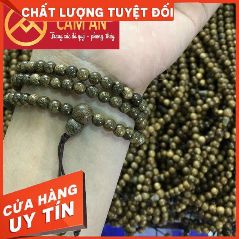Chuỗi Vòng Tay Trầm Hương Cao Cấp 108 Hạt Size 4mm - 8mm - Tặng Hộp Đựng Cao Cấp
