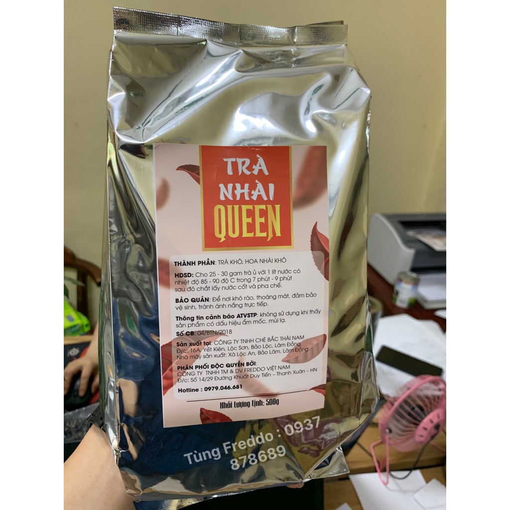 Lục Trà Nhài/ Trà Xanh Nhài Queen 500gr - Pha Trà Hoa Quả, Trà Chanh, Trà Sữa Chuẩn Ngon