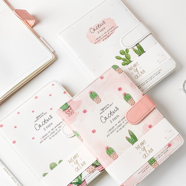 Notebook Leather Cactus - Sổ nhật ký bọc da Cactus