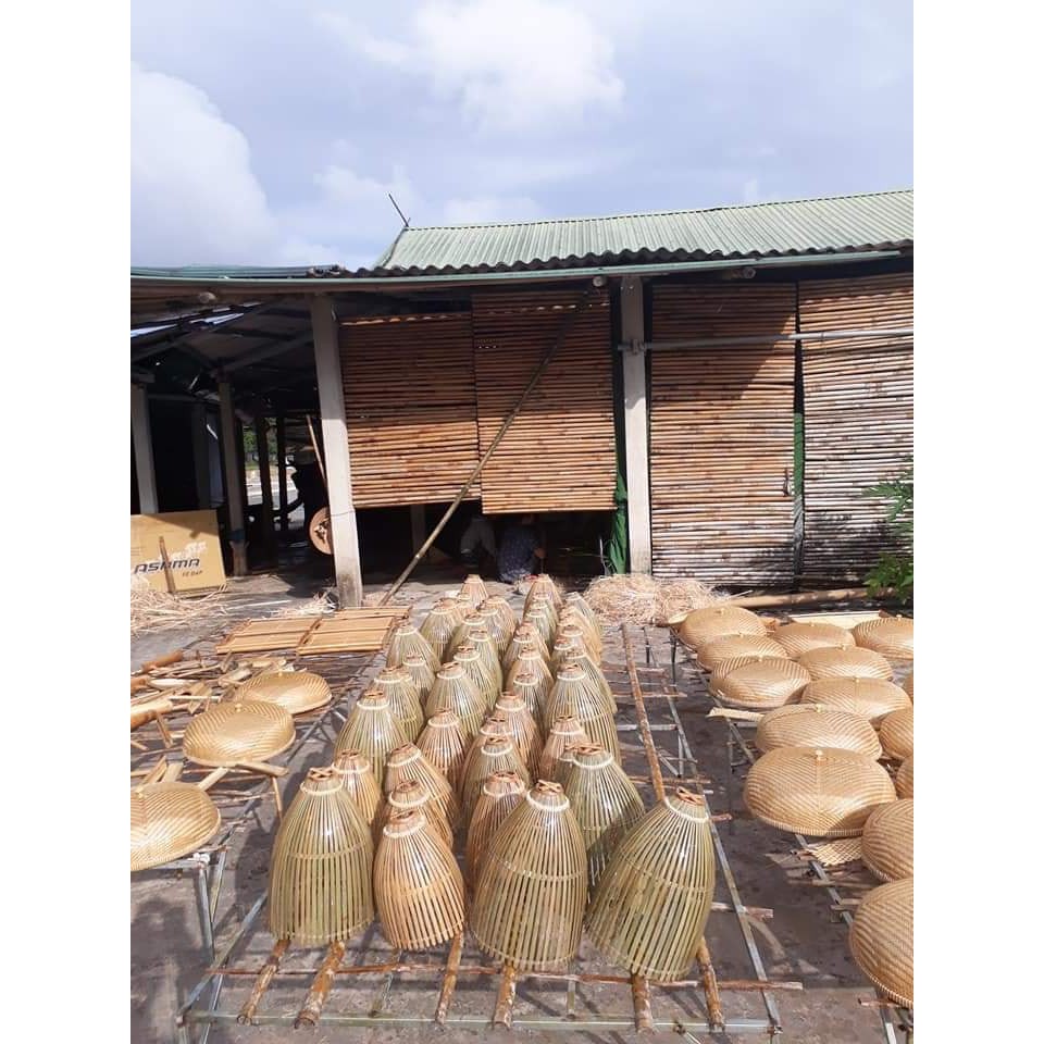 [Mây tre Bao La Huế] Đèn Trang Trí Để Bàn Cao Cấp Bằng Mây Tre