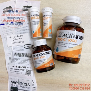 (Mẫu mới) Vitamin C Bio C Blackmores 1000mg 150 viên Úc đủ bill Chemist