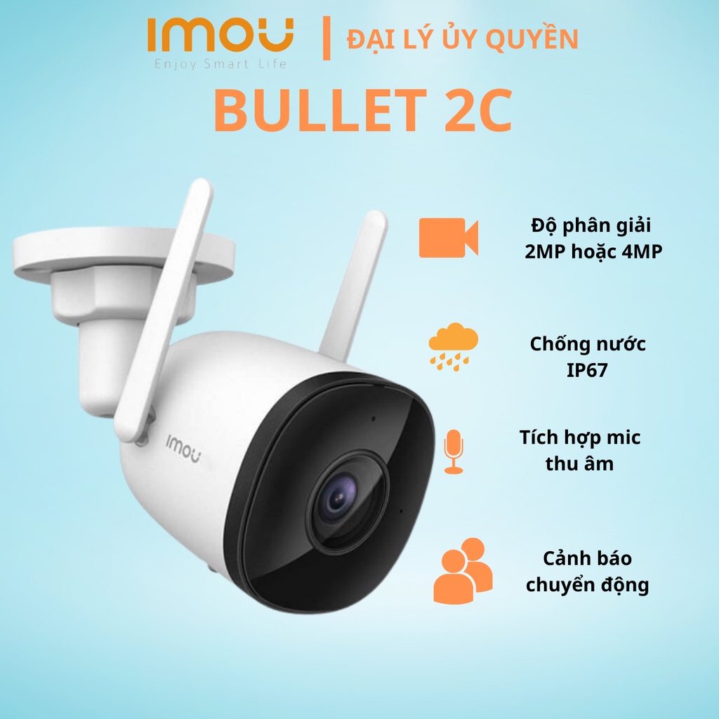 Camera WIFI ngoài trời cố định dòng cơ bản IMOU F22P 2MP/ F42P 4MP hàng chính hãng