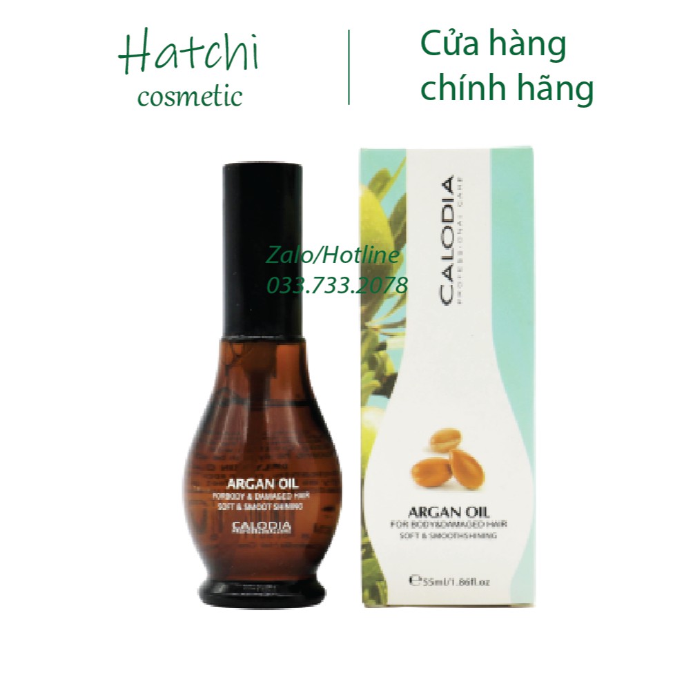 Tinh Dầu Calodia Argan Oil Dưỡng Bóng Tóc 55ml