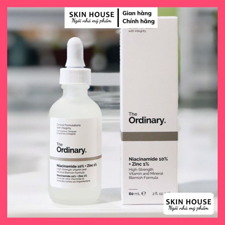 The Ordinary Niacinamide 10%+Zinc 1% - Tinh Chất Giảm Mụn, Se Khít Lỗ Chân Lông, Sáng Da