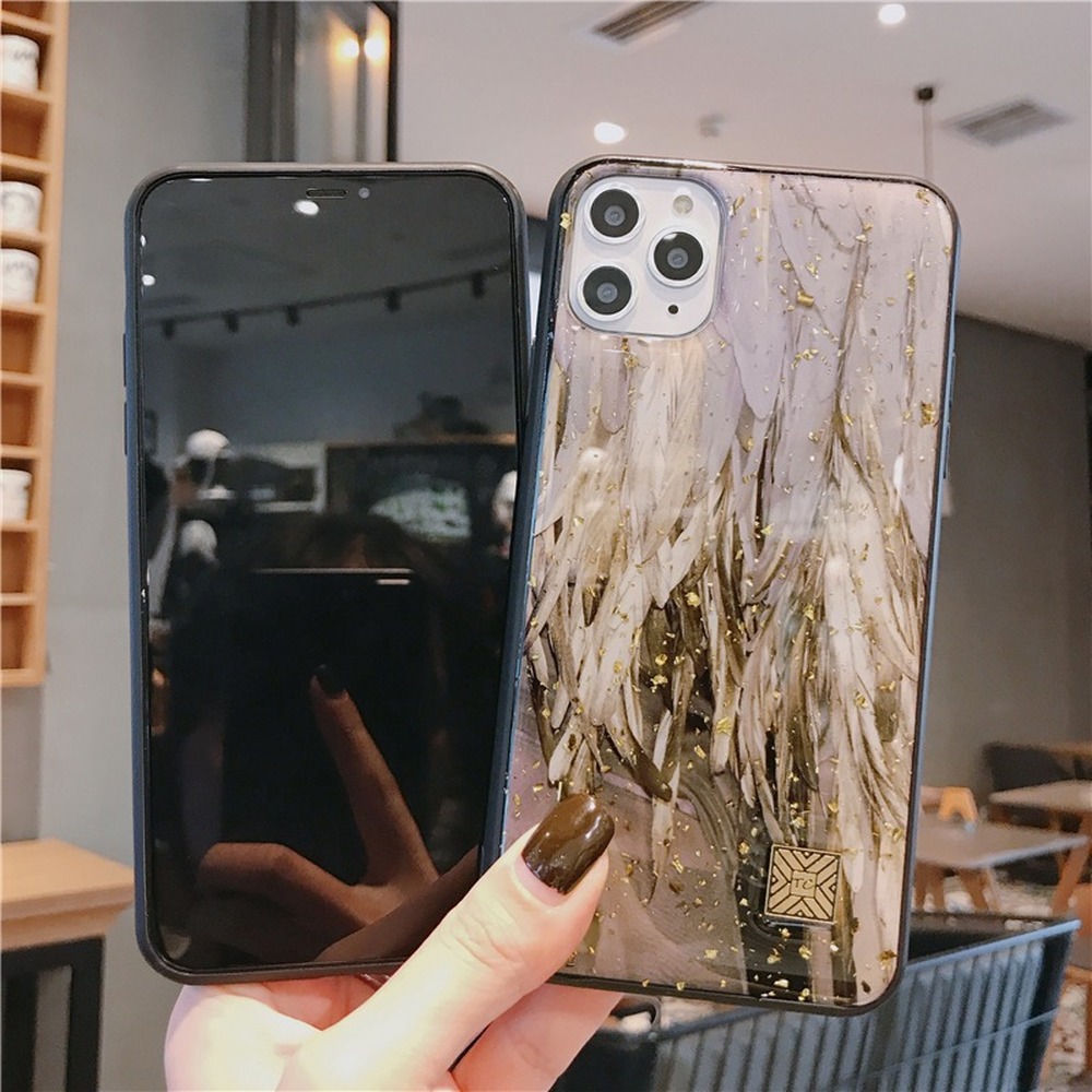 Ốp điện thoại trang trí kiểu lá mùa thu cho iphone 6 6s 7 8 plus xs max xr 11 pro max se2020