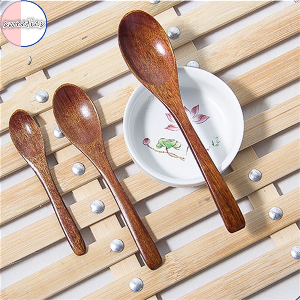 【sweet】kitchen Multifunctional Long Handle Wooden Spoon Tableware