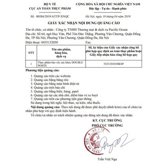 DOUBLE White viên uống trắng da