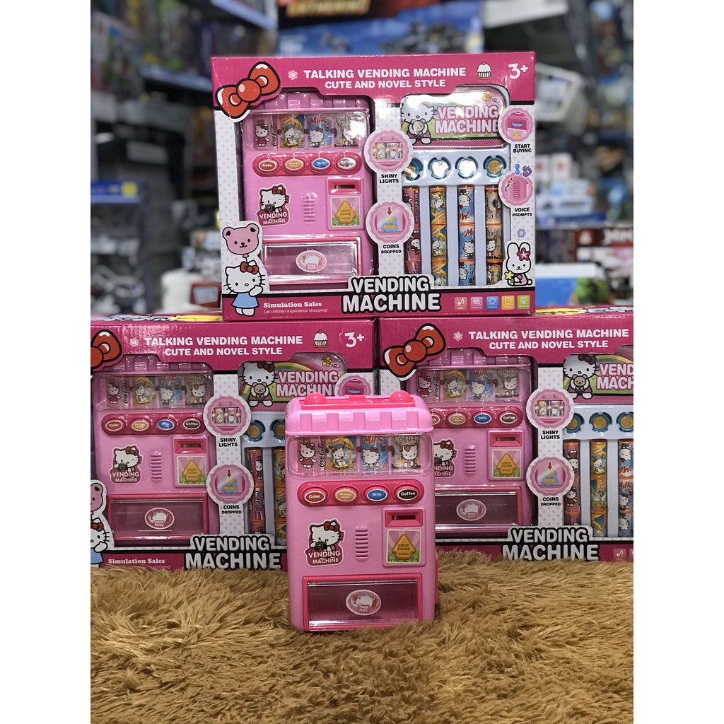 Đồ chơi máy bán nước tự động có đèn và âm thanh có tặng kèm pin