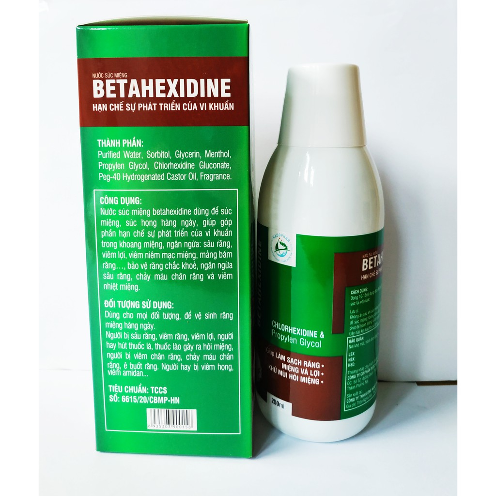 NƯỚC SÚC MIỆNG BETADINE 250ML - DIỆT VI KHUẨN, VI RÚT TRONG CỔ HỌNG - KHỬ MÙI HÔI MIỆNG - LÀM SẠCH RĂNG MIỆNG VÀ LỢI