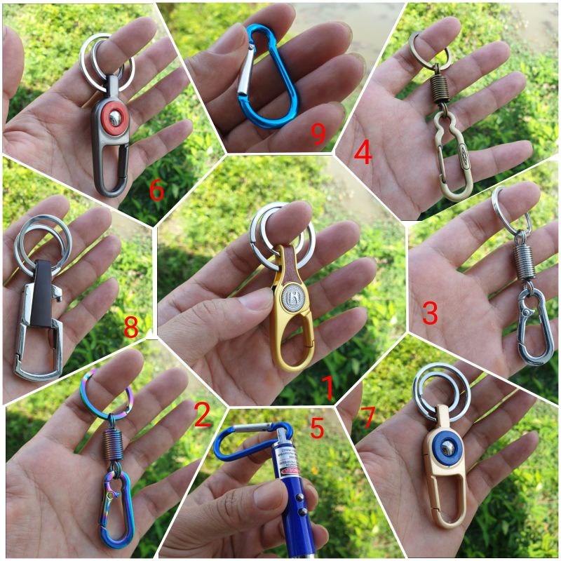 Móc khóa xe máy ô tô đẹp chất liệu inox chốt cài lưng quần thời trang | BigBuy360 - bigbuy360.vn