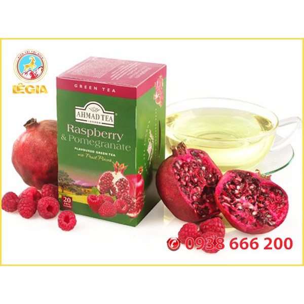 Trà AHMAD lựu đỏ và mâm xôi  40G -  AHMAD RASPBERRY &amp; POMEGRANATE TEA