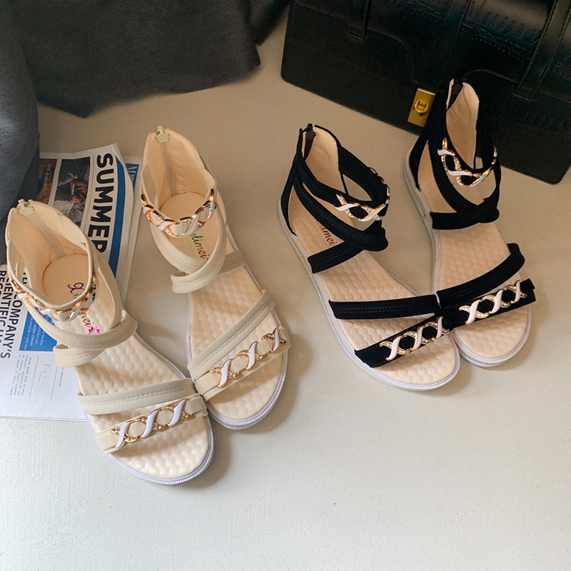Xăng đan hở ngón IELGY phong cách La Mã thời trang đi biển cho nữ