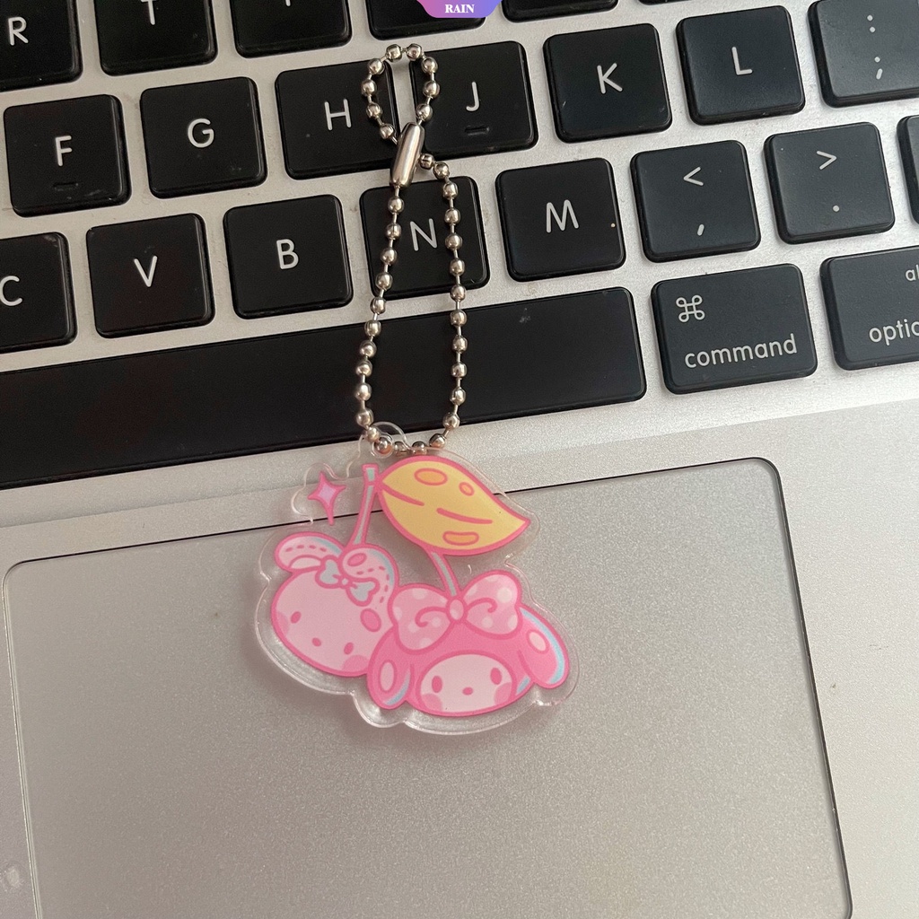 SANRIO Móc Khóa Hình Nhân Vật Hoạt Hình Cinnamoroll Melody Kuromi Hello Kitty Bằng Acrylic Dễ Thương