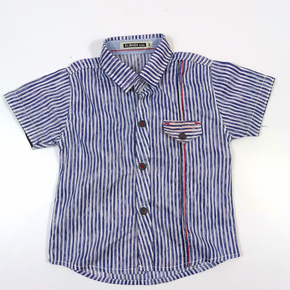 Áo sơ mi bé trai cộc tay bé trai từ 1 tuổi đến 8 tuôi 9-25kg