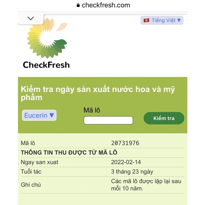 Mẫu mới - Kem chống nắng Eucerin Oil Control chính hãng